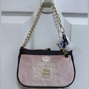 NWT Juicy Couture “Juicy For All” Wristlet in Dusty Blush (Pink) and Chocolate